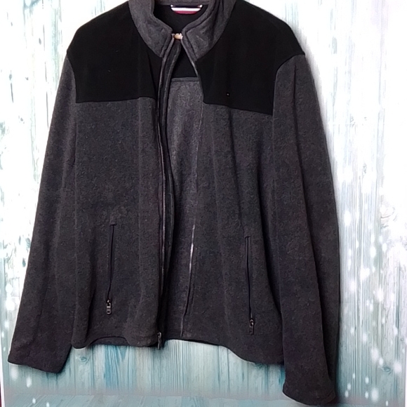 Tommy Hilfiger full zip fleece Black & gray Large - Picture 5 of 8